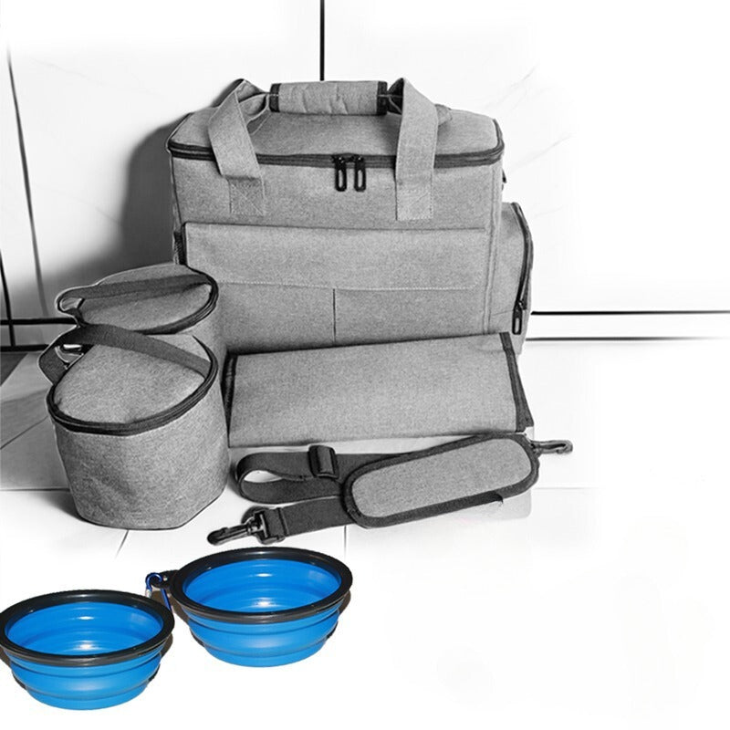 Traveling Dog Organiser with Bowl Set