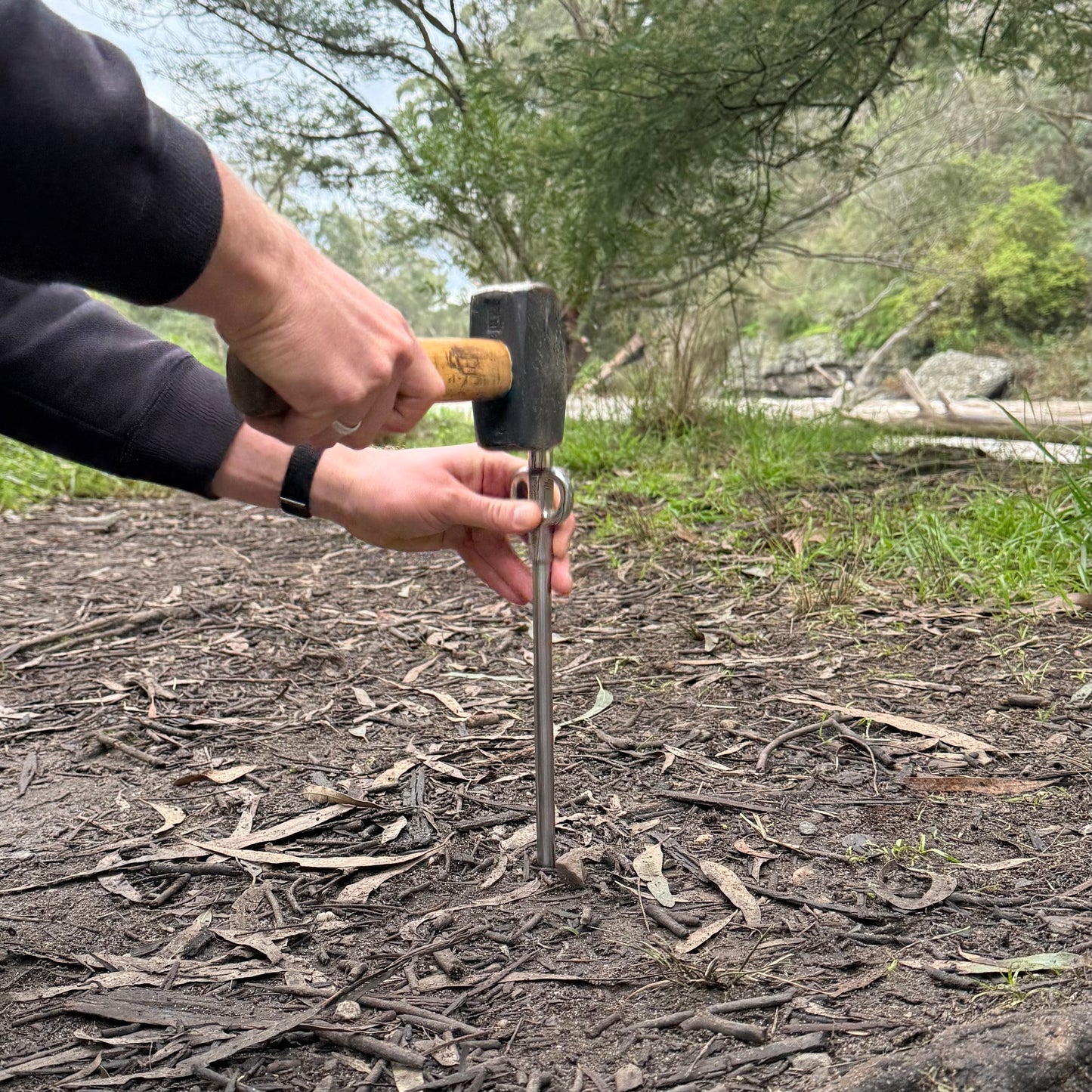Stainless Steel Rotating Ground Anchor