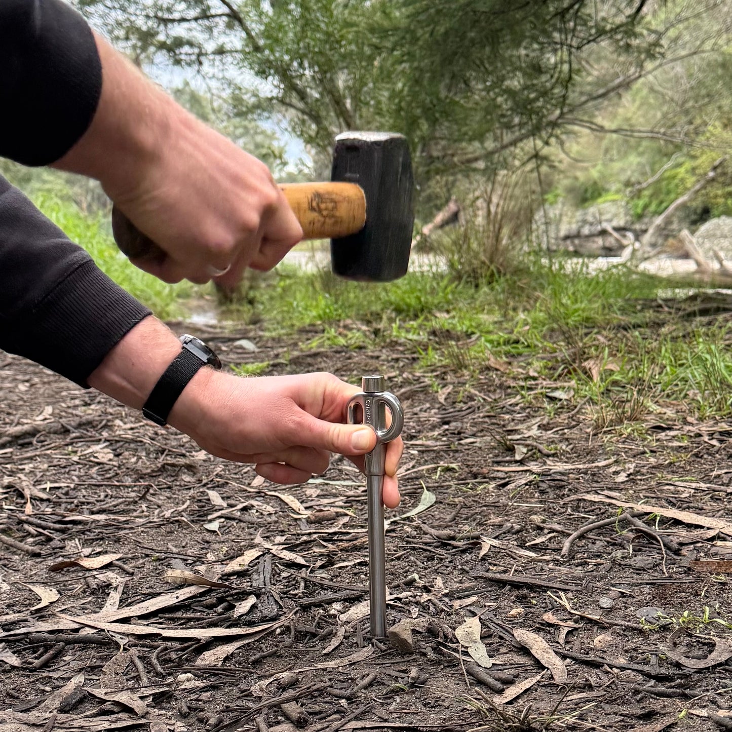 Stainless Steel Rotating Ground Anchor