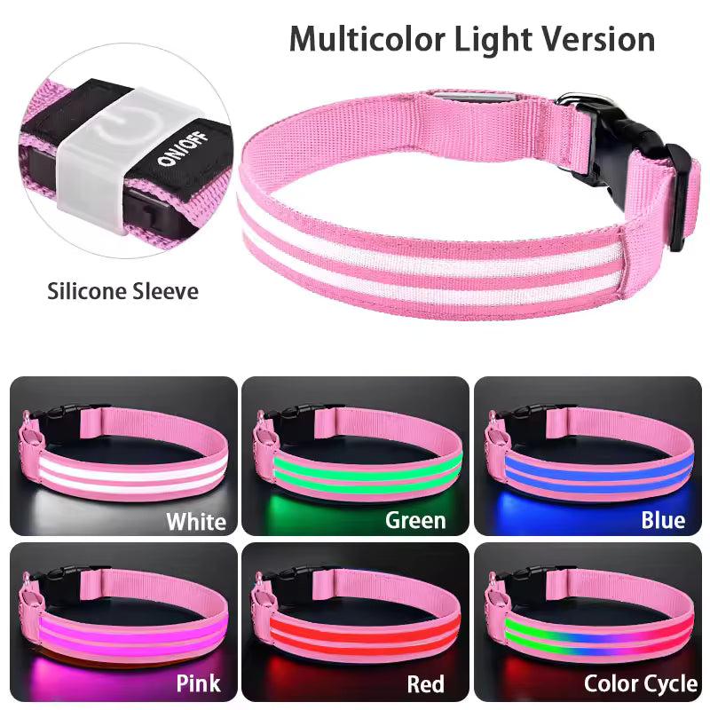Rechargeable Light Up Dog Collar